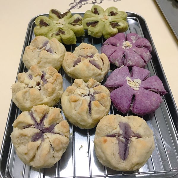 三色中式花式酥餅(中秋應景) : Chia Hua Wu一起做