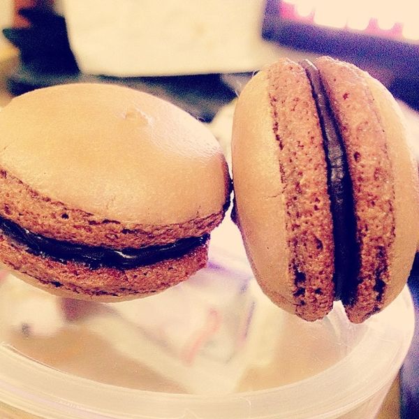 甜點♪ 巧克力馬卡龍 Chocolate Macaron：師嘉 一起做