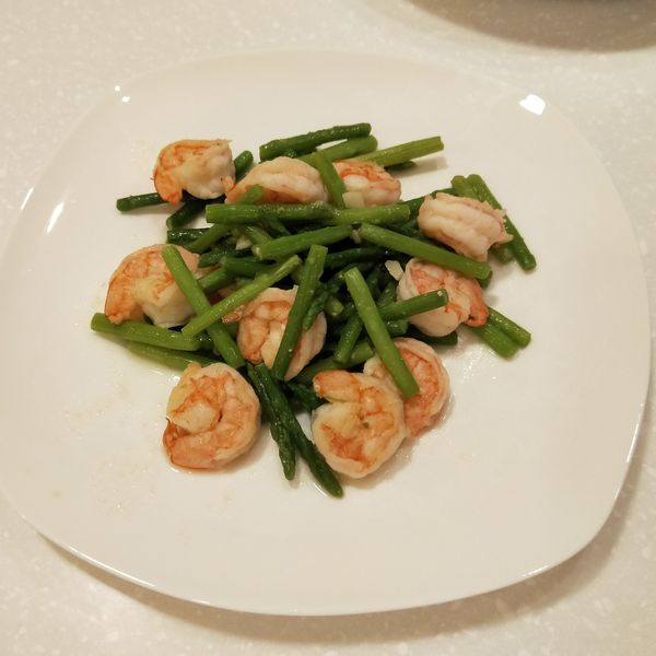 蘆筍炒蝦仁 : Ju Han Chuang一起做