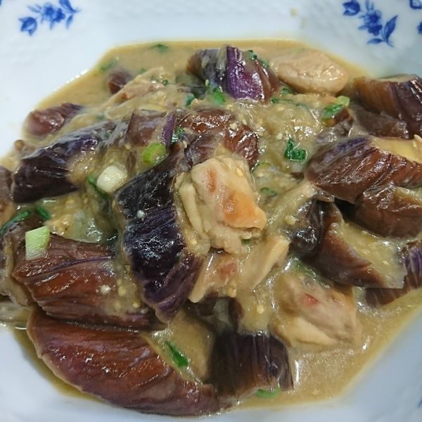 味增茄子炒雞肉 : 老三一起做