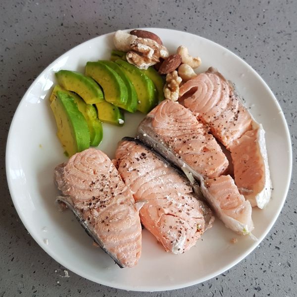 酪梨鮭魚 : Hsiang一起做