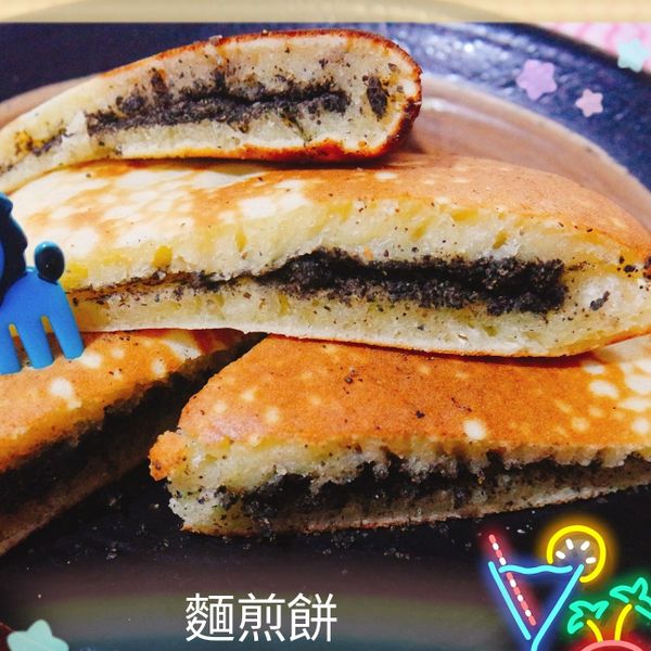 古早味麵煎餅(黑糖&黑芝麻口味):丸媽咪❤烘培小廚房 一起做