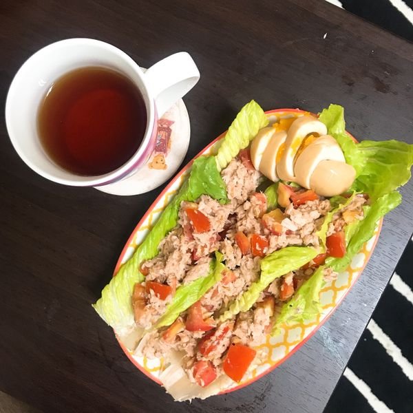 鮪魚罐頭蘿美沙拉 : Phoebe一起做