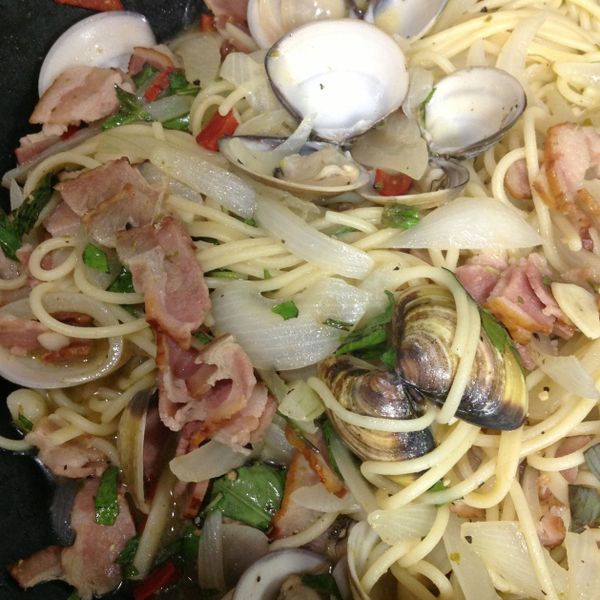 sherry&白酒蛤蠣麵 : 戴智琳一起做