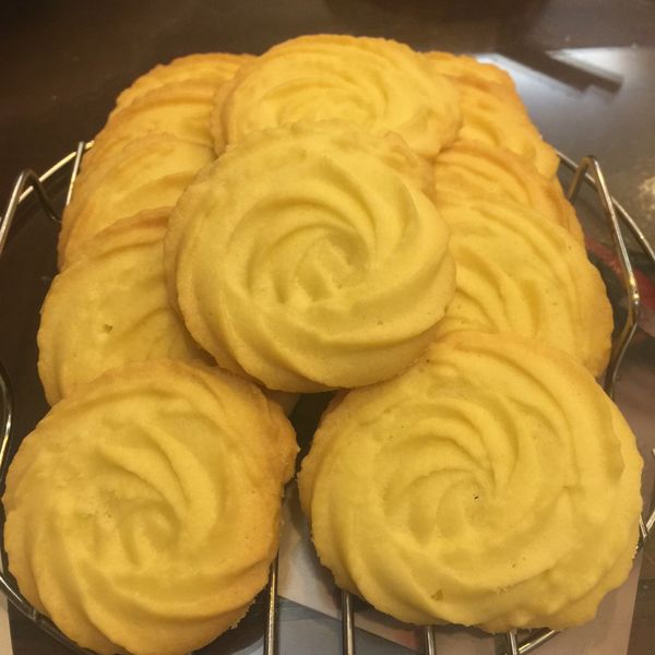 玫瑰曲奇餅乾（原味） : 王怡姍一起做