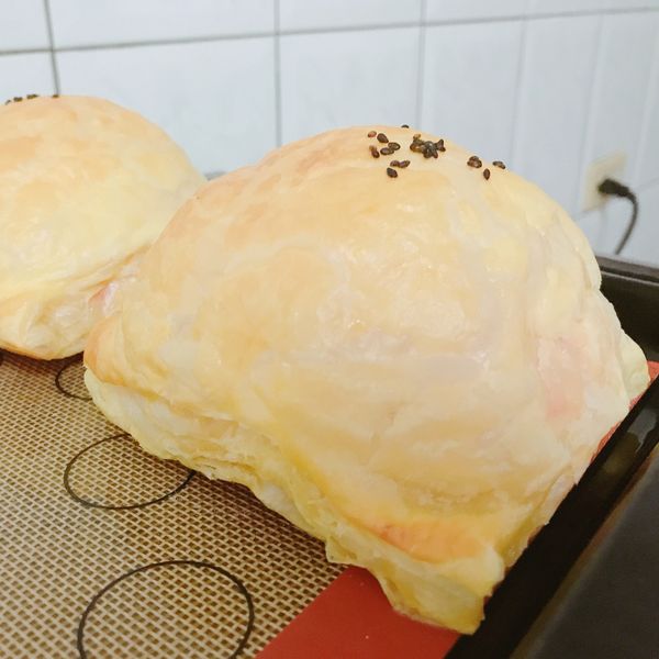 起酥肉鬆麵包-用製麵包機：Shin手作 一起做