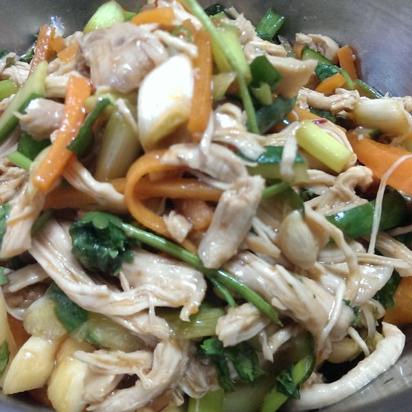 涼拌蔥香雞腿：Stitch Tracy 一起做