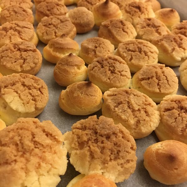 （寶寶手指點心）脆皮泡芙 : 湯圓一起做