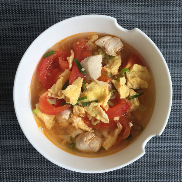 雞肉番茄炒蛋清湯麵 : Lee Linda一起做