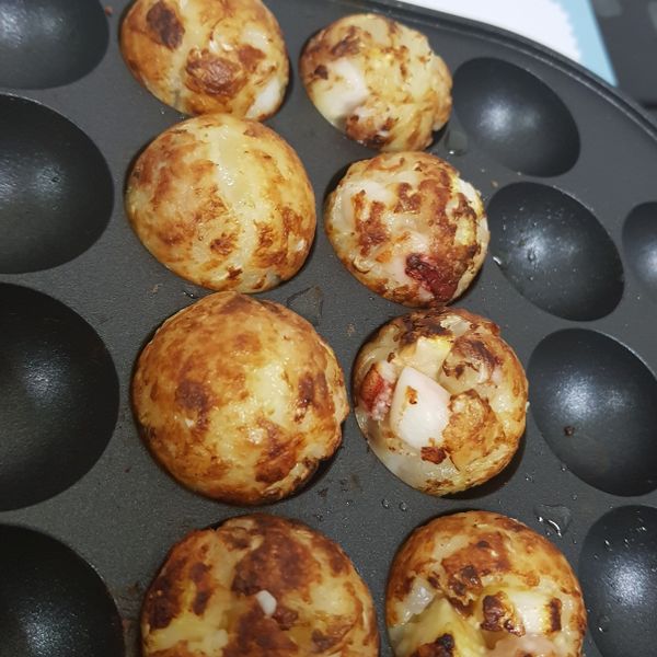 [阿妮塔♥yummy] 外脆內軟章魚燒：培培 一起做