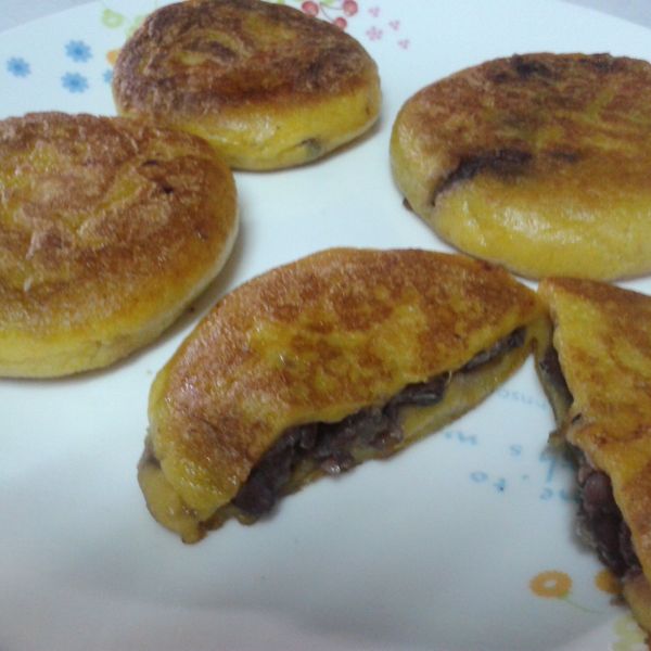 〖甜點〗南瓜紅豆軟餅：林珈安 一起做