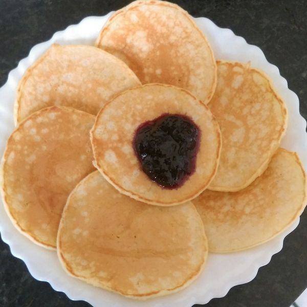 鬆餅《自製鬆餅粉》 : 柚子爸爸的小農場一起做