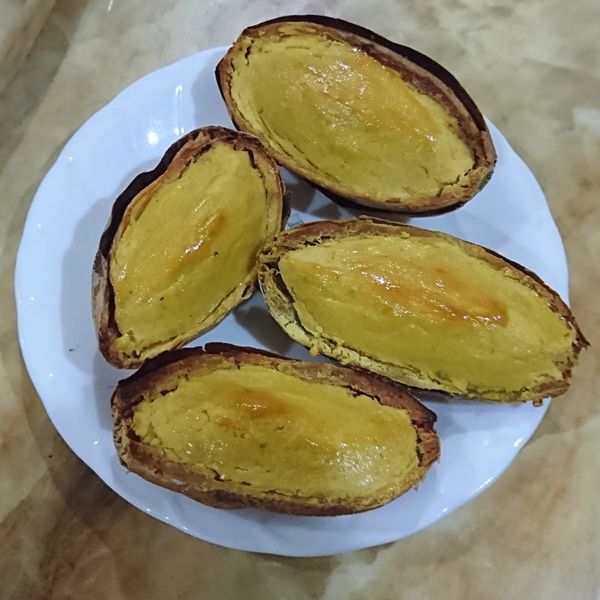 黃金地瓜燒～冬天最溫暖的下午茶點心：HC_Julia 一起做