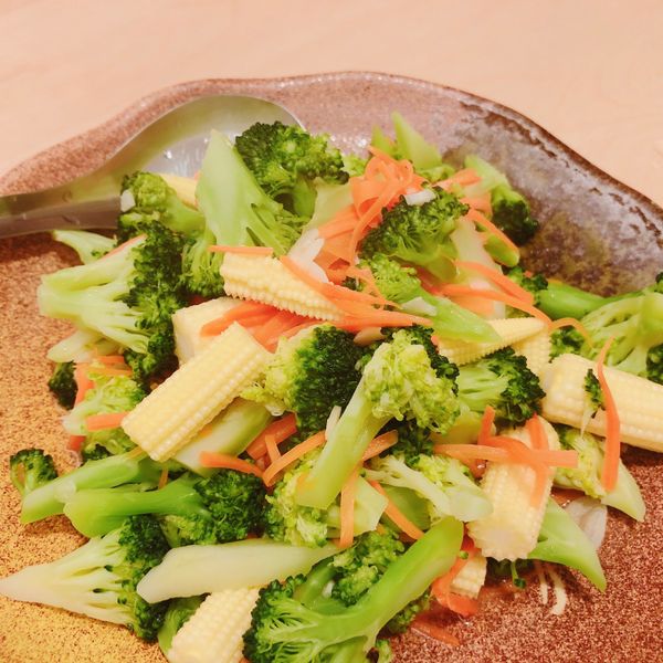 青花菜炒玉米筍🥦🌽 : Diane Cheng一起做