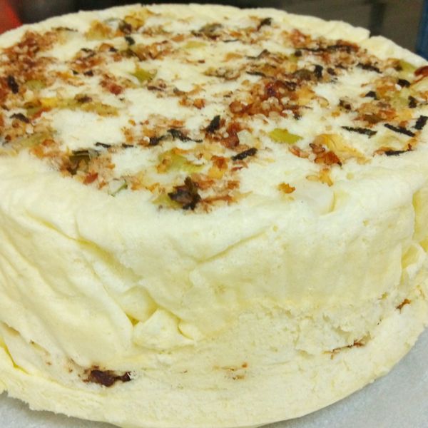 肉鬆蔥花鹹蛋糕~電鍋免烤 : 小萱一起做