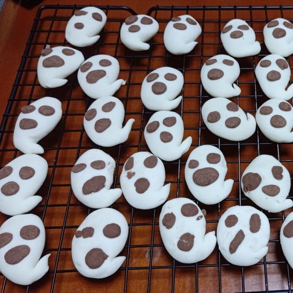 Happy Halloween阿飄餅乾 : Jhan Emma一起做