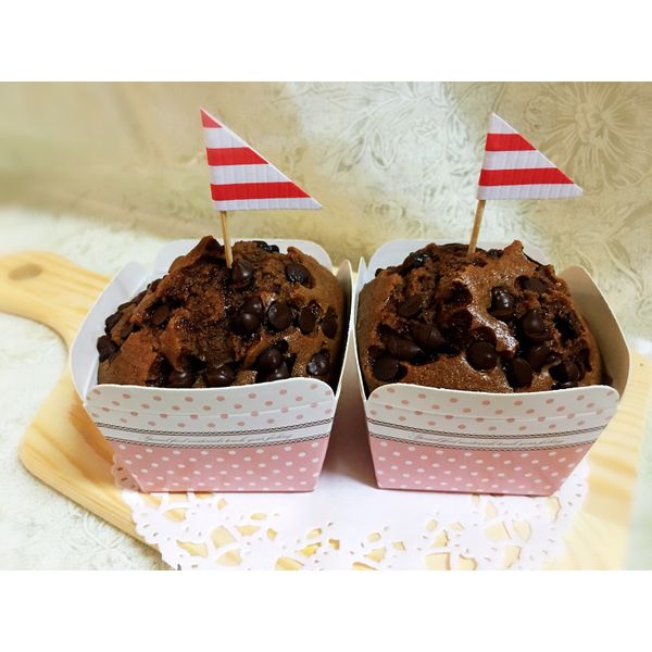 巧克力豆杯子蛋糕：劉妮靄 一起做