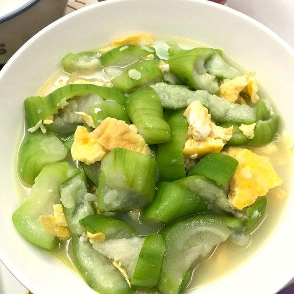 蛋燴絲瓜 : MeiWun一起做