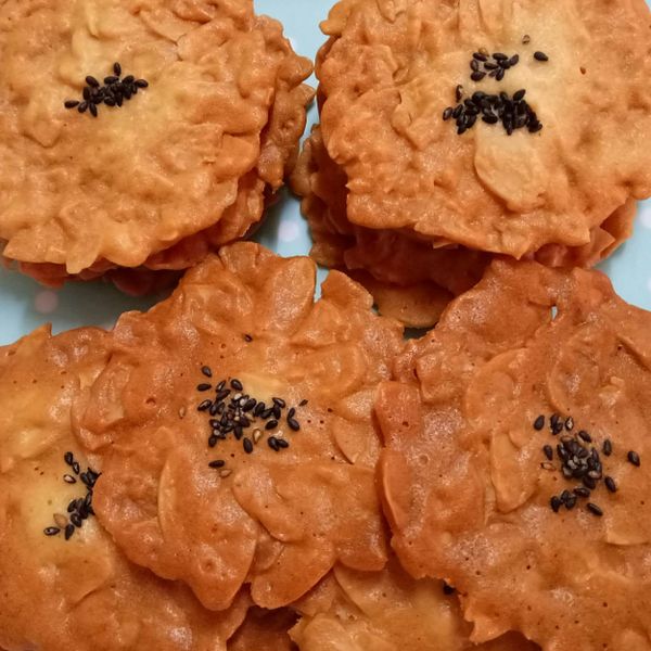 海苔杏仁瓦片 : 羅婉萍一起做