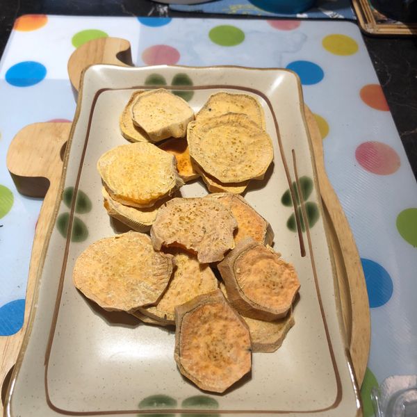 氣炸鍋 地瓜酥片 : Alice一起做