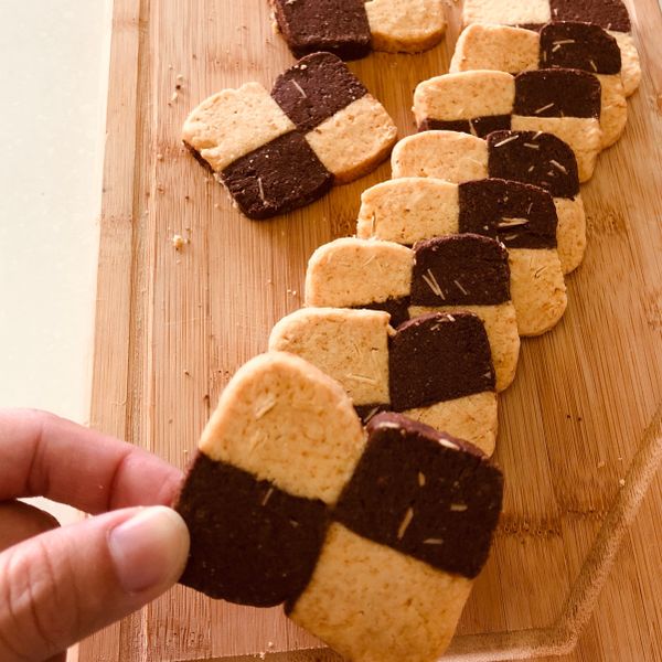 可可杏仁片餅乾:張蜜蜜 一起做