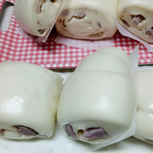 芋頭牛奶饅頭【真材實料】：愛吃又怕胖 一起做