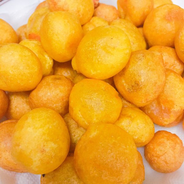 炸香QQ地瓜球：楊尊 一起做