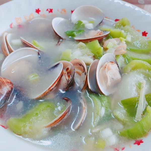 絲瓜蛤蜊❤️ : 薛薛一起做