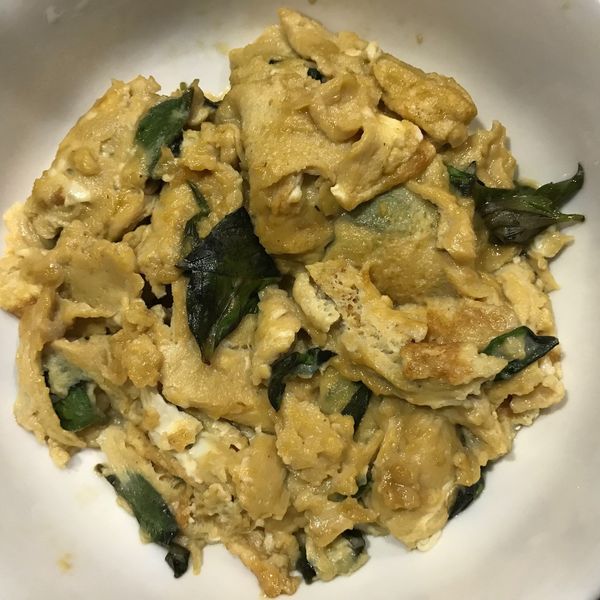 九層塔煎蛋 : Mimi一起做