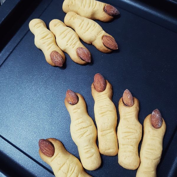 巫婆手指餅乾 Cookies:連連 一起做