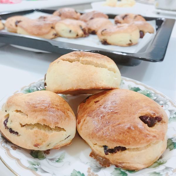 蔓越莓司康cranberry scone : Sharon Wu一起做