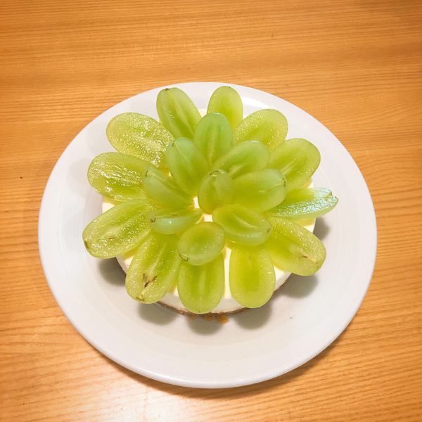 葡萄生乳酪蛋糕 免烤箱版:ellen 一起做