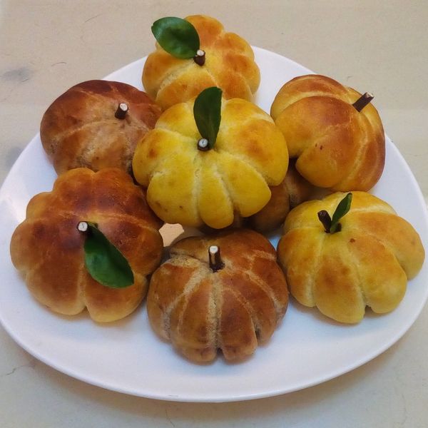 👩‍🍳南瓜紅豆麵包～萬聖節限定版 : Selena Yang一起做