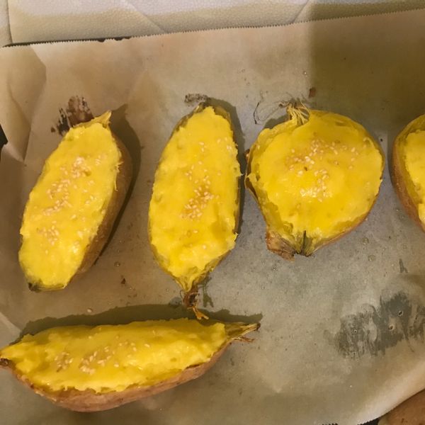 黃金地瓜燒～冬天最溫暖的下午茶點心：Landy Liu 一起做