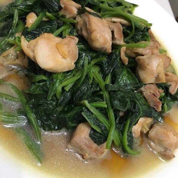 波菜炒嫩雞：Holy Lin 一起做