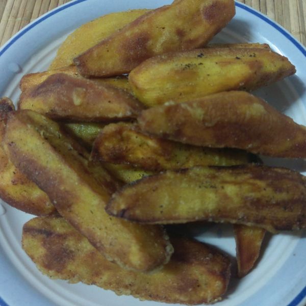 かにの酥炸地瓜：YY 一起做