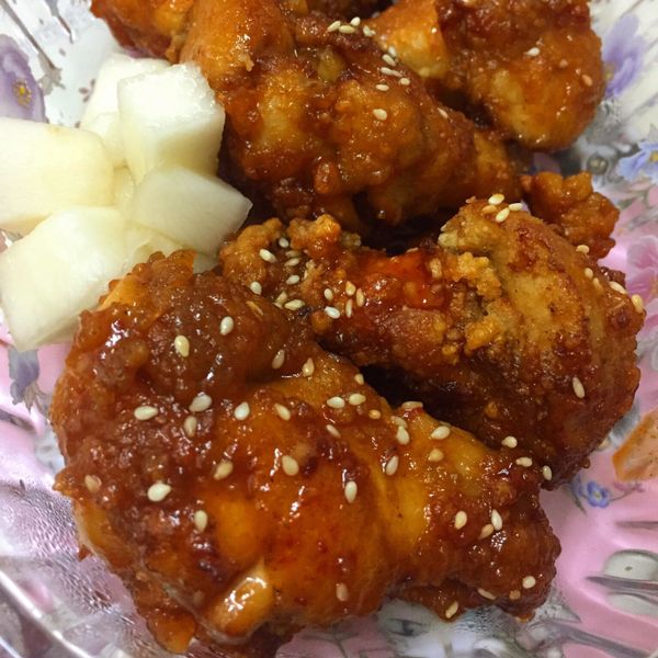 韓式炸雞 : ～蹺班妹妹～一起做