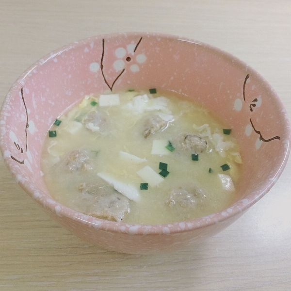 味噌貢丸蛋花湯 : Ali一起做