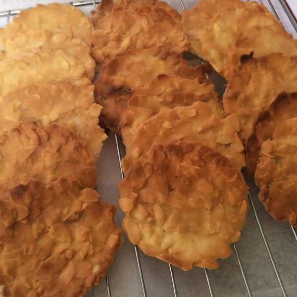 酥脆杏仁瓦片 : 黃靖雅一起做