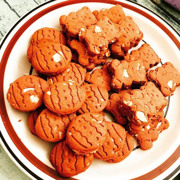 可可杏仁片餅乾:An Chun Cheng 一起做