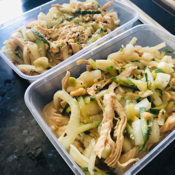 開胃爽口涼拌雞絲 : 小小一起做