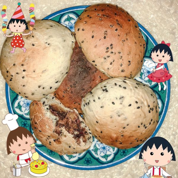 紅豆抹茶吐司（低溫發酵法）：小丸子越吃越瘦的日常 一起做