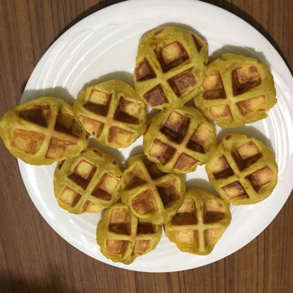 Vitantonio鬆餅機：Q軟地瓜球 : An Jie Yu一起做