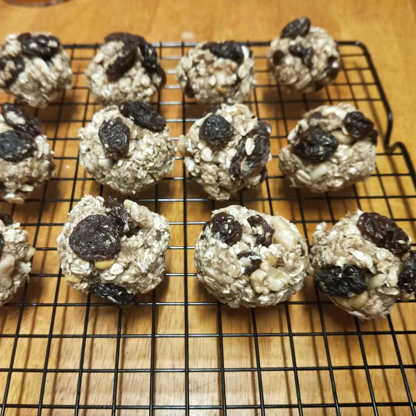 健康早餐香蕉燕麥餅乾! : 寶芸一起做