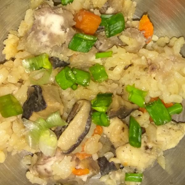 芋香雞肉炊飯(電鍋版) : 寶貝媽一起做