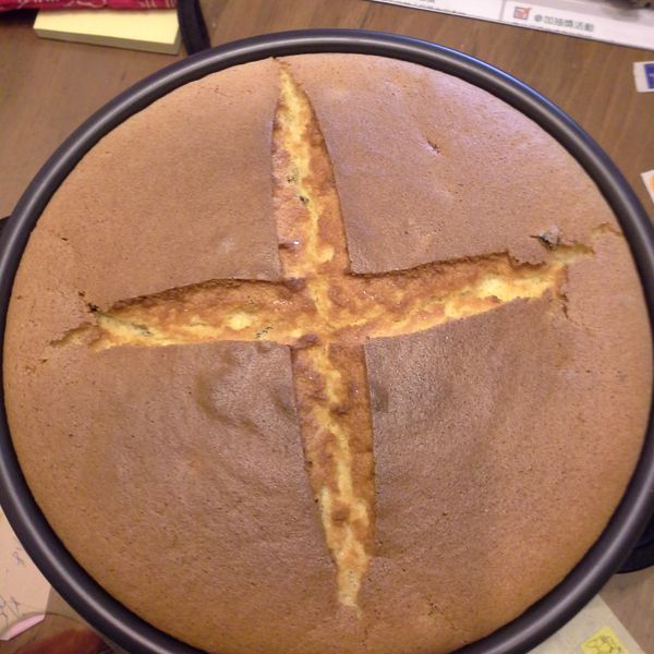 香草風味戚風蛋糕-8吋 : 林秀月一起做