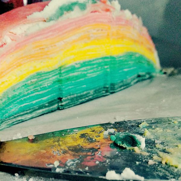 彩虹千層蛋糕（2/28更新） : Karen Tseng一起做