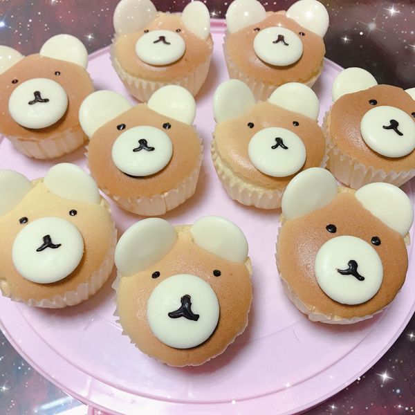 👩🍳小熊🐻原味杯子蛋糕:Ting-rong Ye 一起做