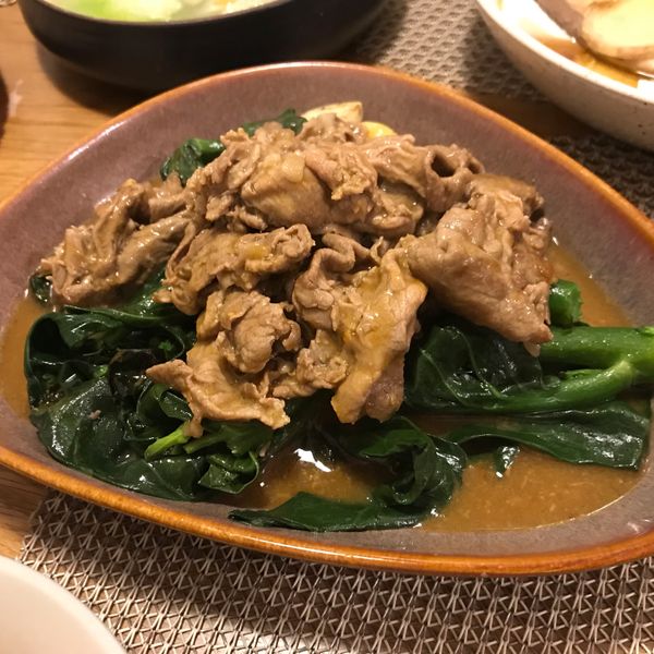 (趁熱品嚐)快炒芥蘭牛肉 : Sharon YW Chen一起做