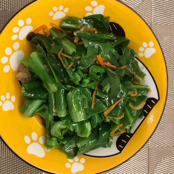 麻油豆豉炒山蘇 : 心寒一起做